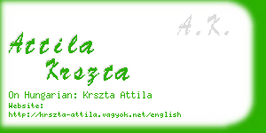 attila krszta business card